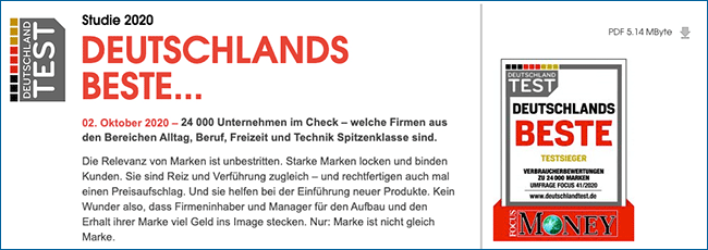 Deutschlands Beste Platz 4 Solartechnik
