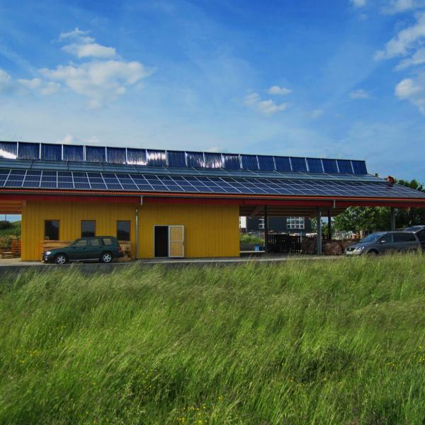 Solare Trocknung von Scheitholz - Solare Prozesswärme